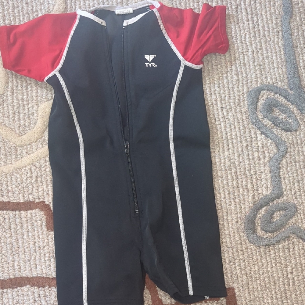 Sale! Bundle 4 items for $5 TYR Black and Red Short Sleeve Swimwear